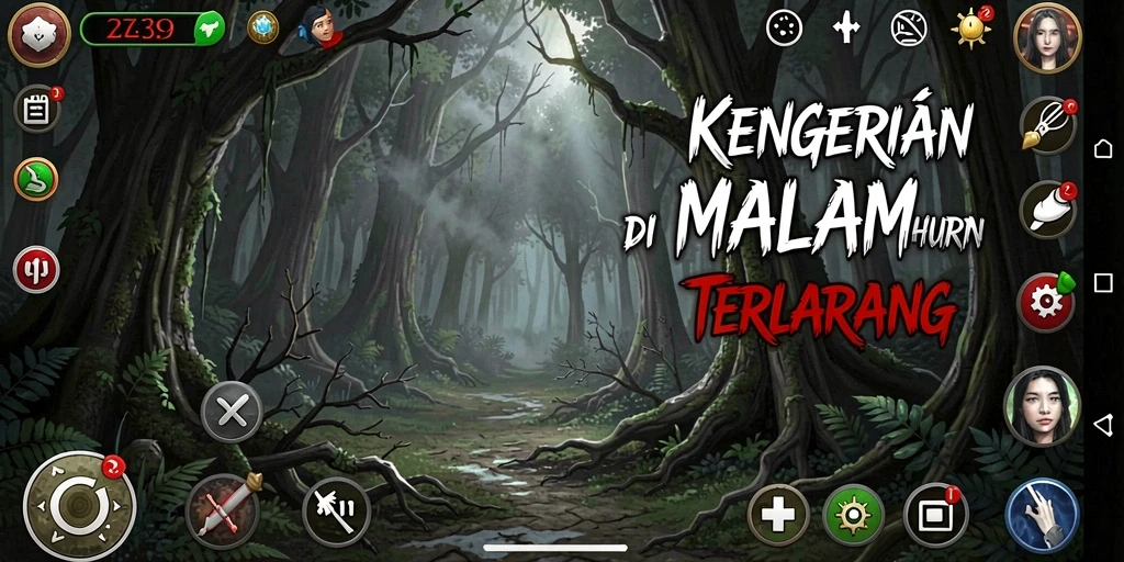 Screenshot menampilkan ketegangan gameplay Horror yang mendalam.