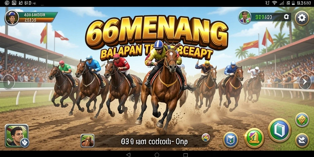 Gameplay seru balapan mobil di 66MENANG.