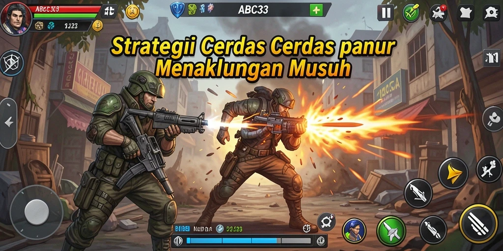 Tangkapan layar gameplay ABC33 dengan aksi strategi yang mendebarkan.