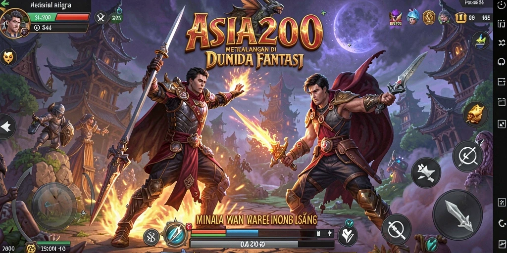 Screenshot yang menampilkan aksi seru dalam petualangan ASIA200.