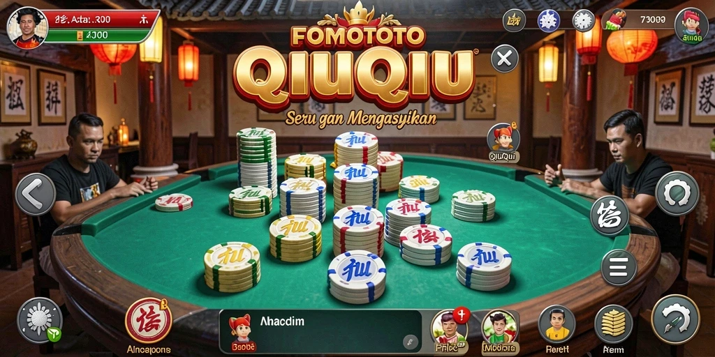 Screenshot gameplay FOMOTOTO dengan strategi QiuQiu yang menarik.
