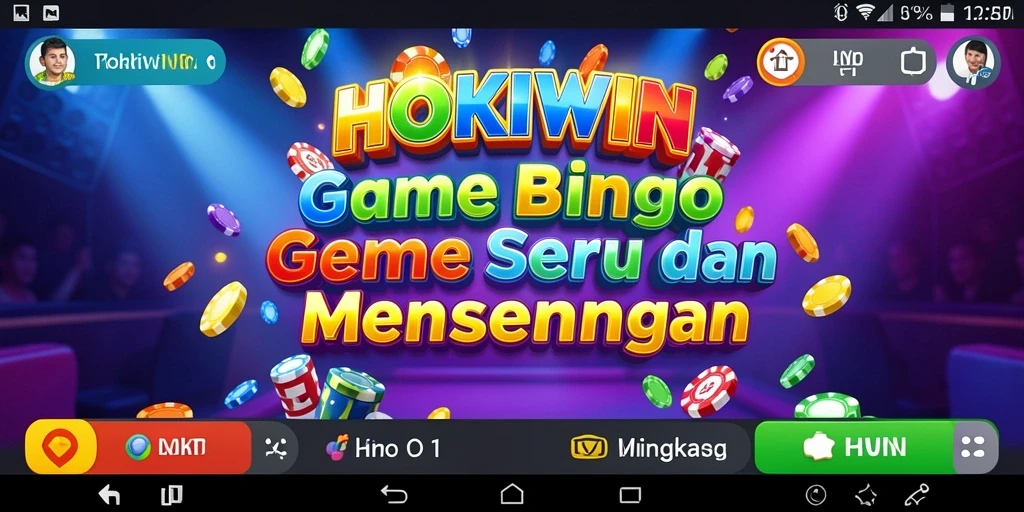Screenshot gameplay HOKIWIN yang menggambarkan keseruan bermain Bingo.