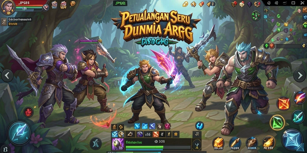 Screenshot menampilkan aksi pertempuran seru di JPS88.