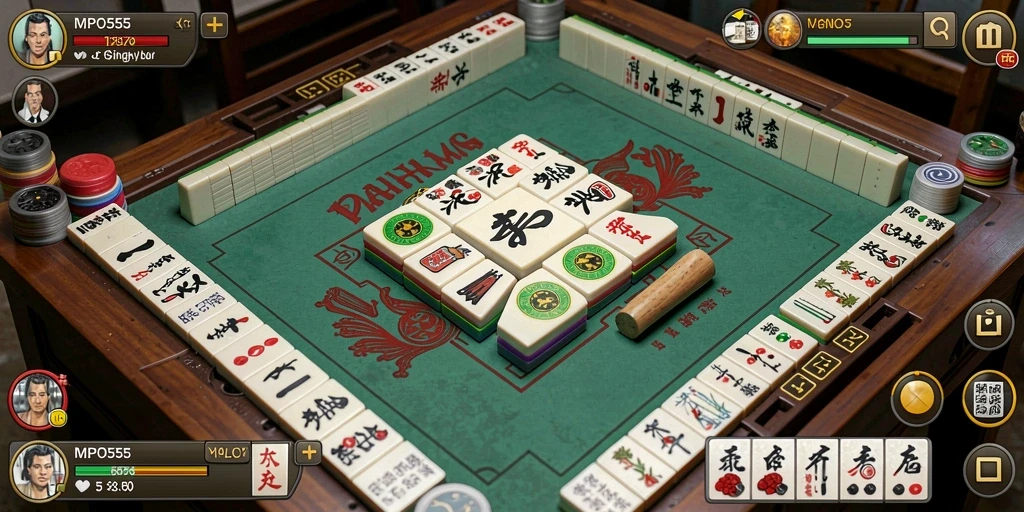 Tampilan screenshot utama game Mahjong MPO555 menunjukkan gameplay yang menarik.