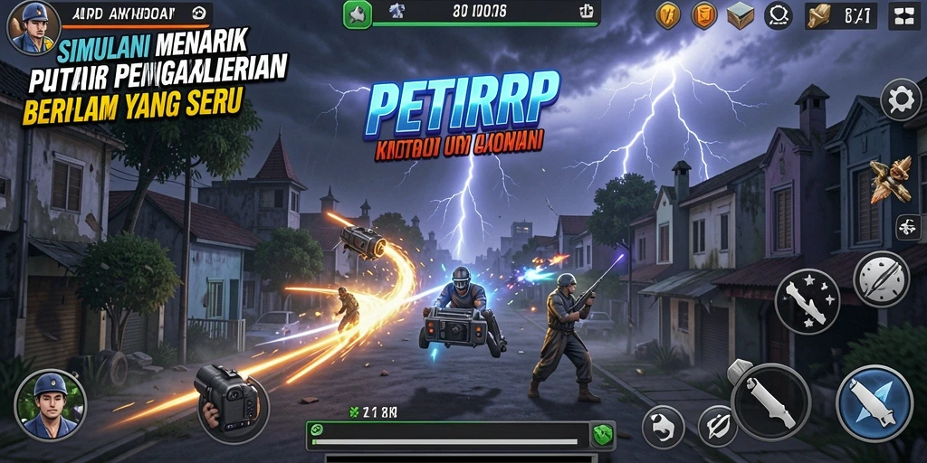 Screenshot gameplay PETIRRP yang menampilkan strategi seru.