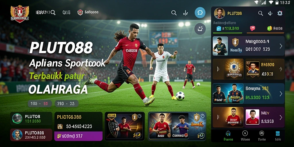 Tampilan gameplay sportsbook yang menarik dan dinamis di PLUTO88.