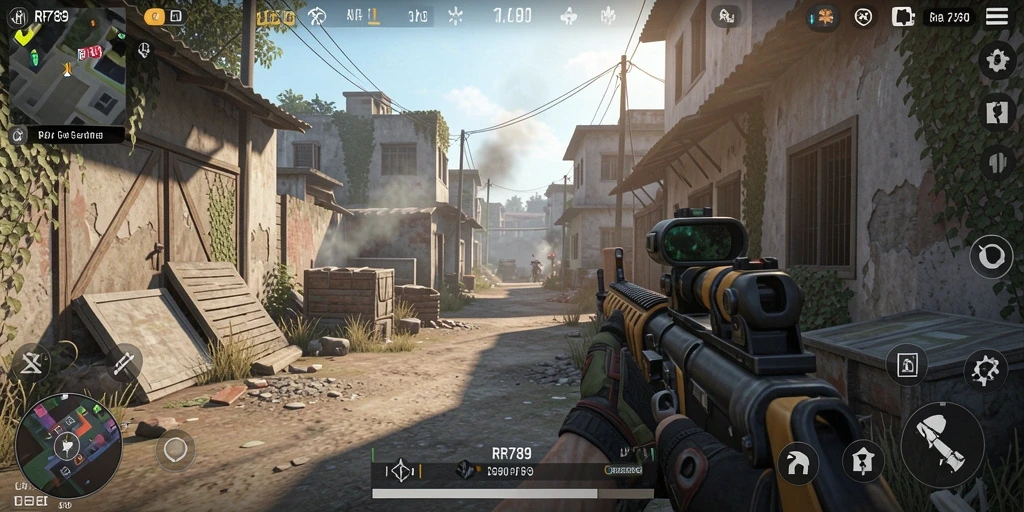 Tampilan gameplay RR789 yang intens dan seru.