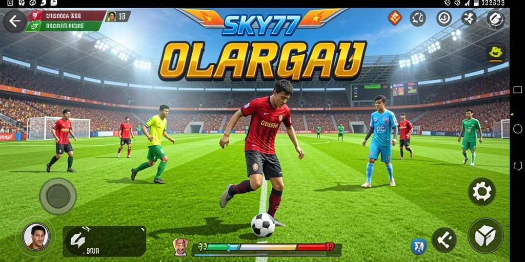Tampilan menarik dari gameplay olahraga SKY77 yang seru.