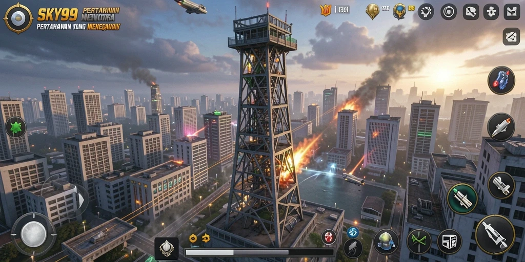 Gameplay SKY99 menawan dalam aksi Tower Defense.