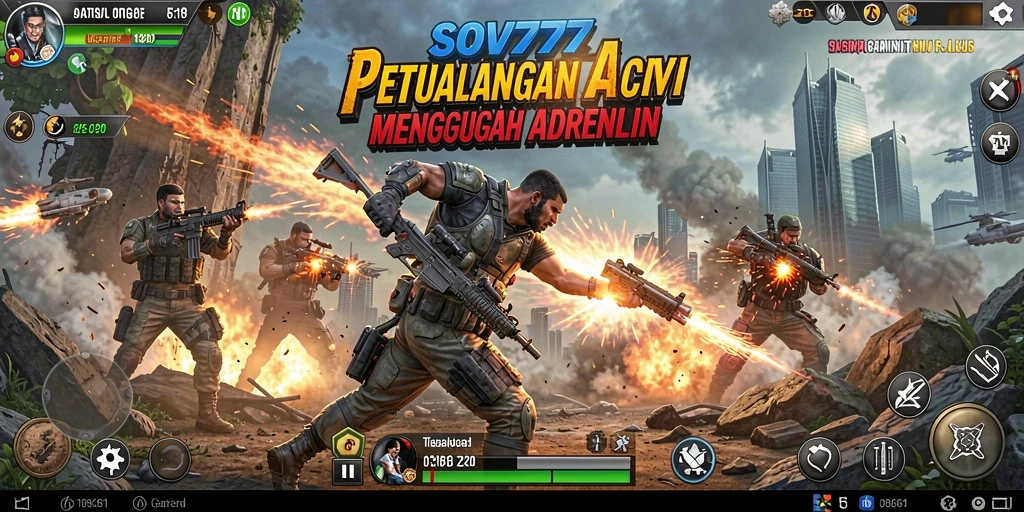 Tangkapan layar SOV777 yang menunjukkan aksi gameplay yang mendebarkan.