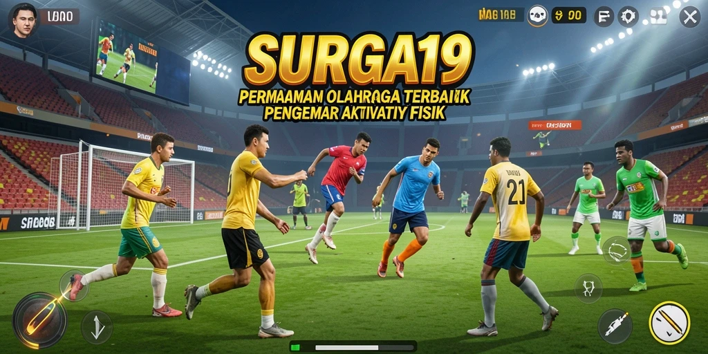 Gameplay SURGA19 menampilkan pertandingan olahraga yang intens dan kompetitif.