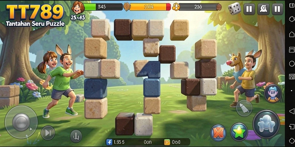 Tampilan gameplay puzzle dari TT789 yang seru dan menantang.