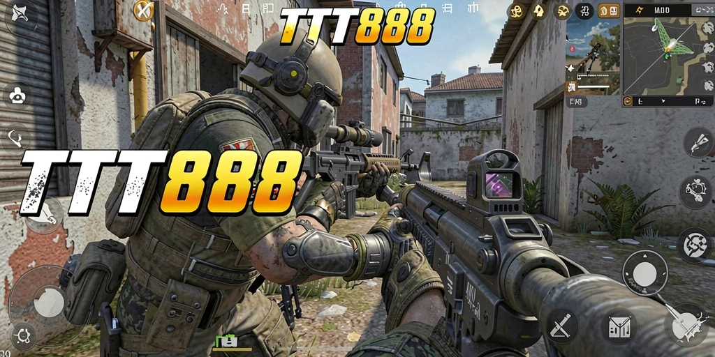 Gameplay TTT888 dengan aksi tembak-menembak yang mendebarkan.