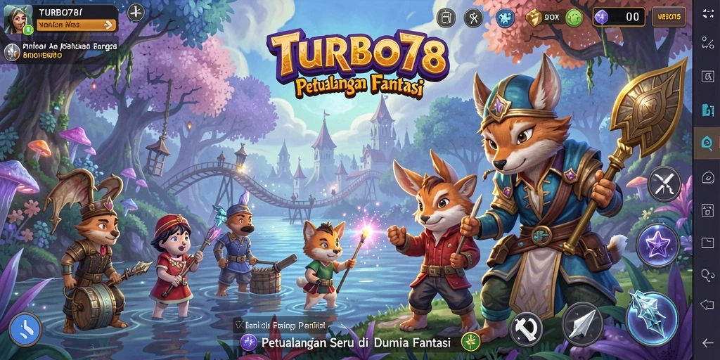 Tampilan gameplay TURBO78 yang mendebarkan dan penuh aksi.